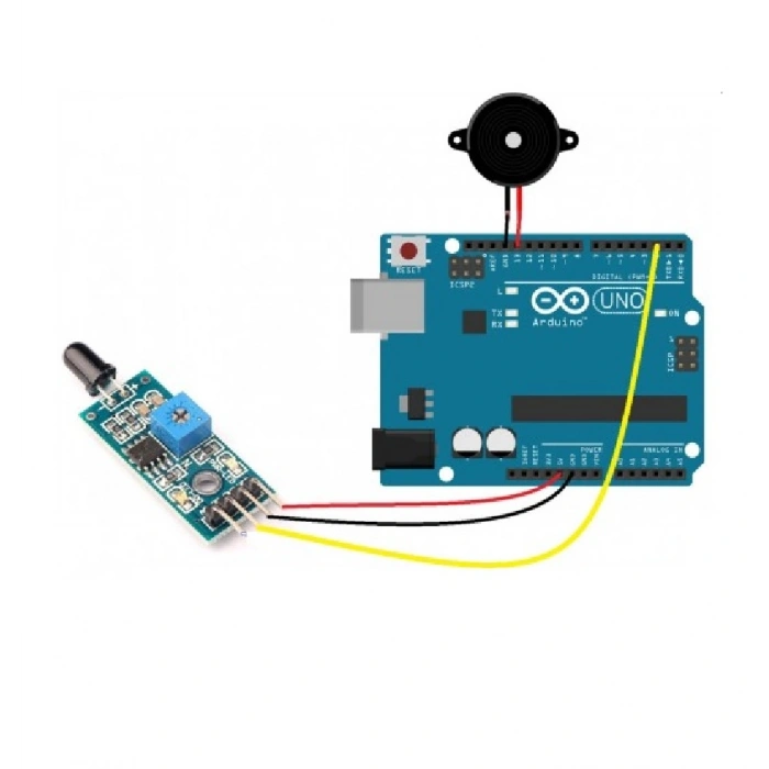 Ateş - Alev Algılayıcı Sensör -flame Sensor - Arduino