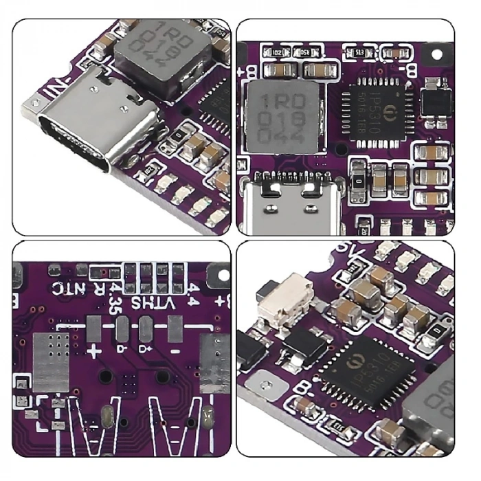 5V 3.1A Type-C 18650 LiPo Li-ion Pil Şarj Devresi