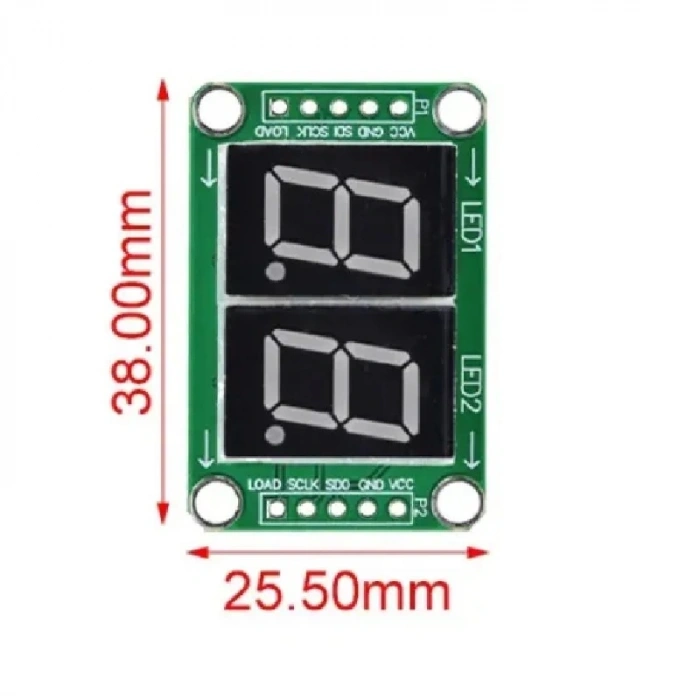 7 Segment Display Modülü 2 Haneli