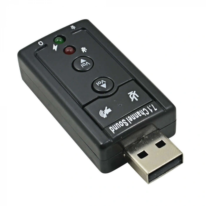 7.1 USB Ses Kartı Virtual Sound 3D - Win 7 Win 8 Win 10 PC Laptop