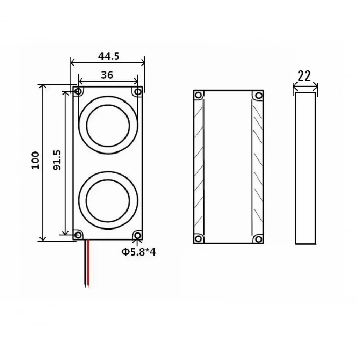 8 Ohm 5W Hoparlör Çifti JST Soketli Raspberry Pi Uyumlu