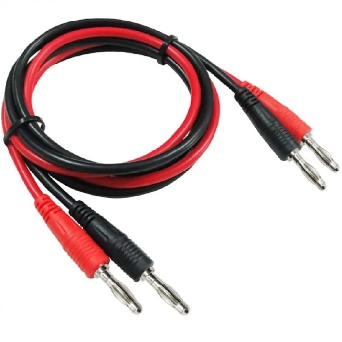 8A Banana Banana Kablo Çifti 1 Metre Yüksek Akım Probu Multimetre Güç Kaynağı Test Ölçme Kablosu