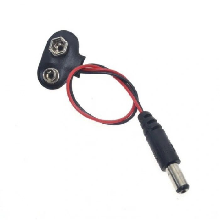 9v Pil Başlığı 9 Volt Dişi Pil Soketli Erkek Jaklı Kablo