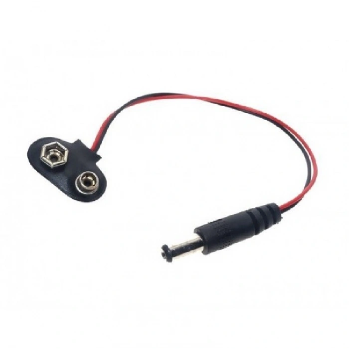 9v Pil Başlığı 9 Volt Dişi Pil Soketli Erkek Jaklı Kablo