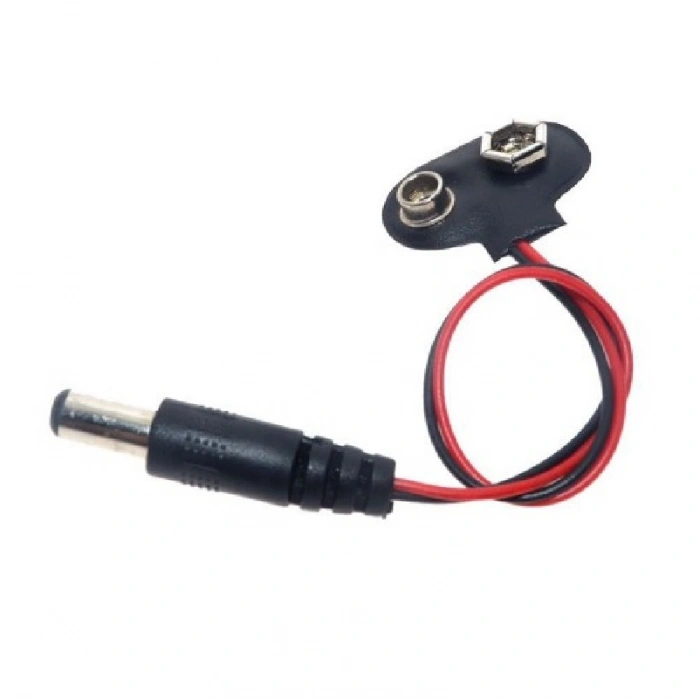 9v Pil Başlığı 9 Volt Dişi Pil Soketli Erkek Jaklı Kablo