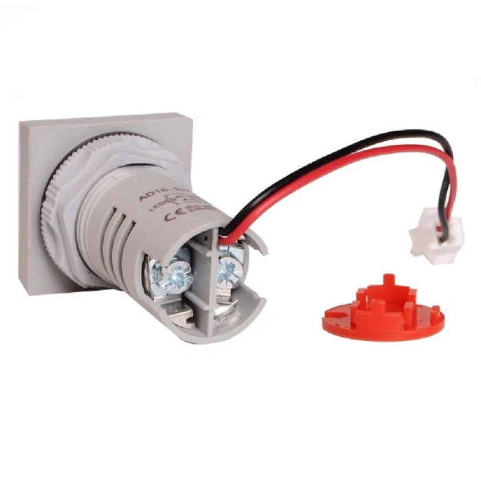 Ac 20-500v 100a Kare Dijital Voltmetre Ampermetre 220v Kırmızı Panel Montaj Led Gösterge Ekran Akım