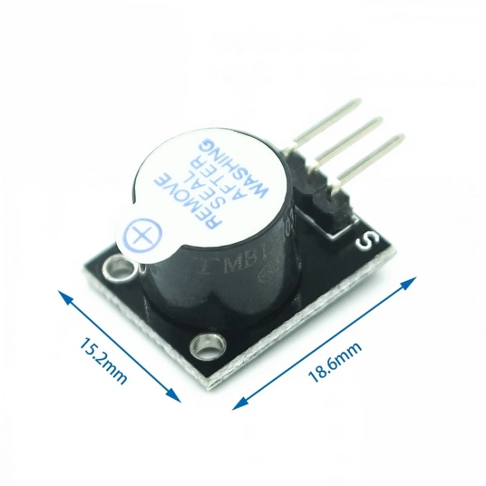 Aktif Buzzer Ses Modülü Arduino 5VDC 30mA 85Dba 10cm