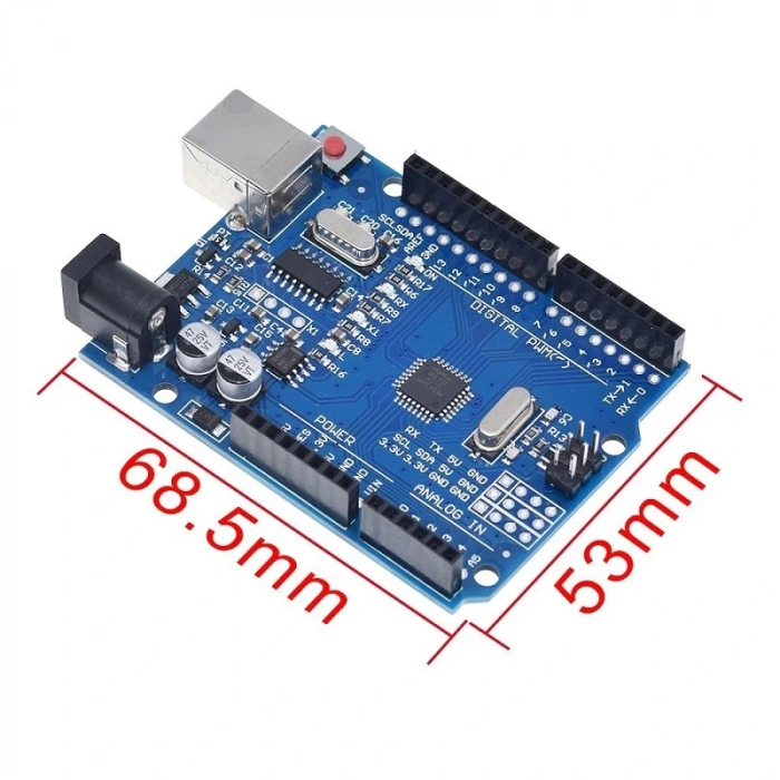 Arduino Uno R3 - Smd Klon (ch340 Çipli) - Usb Kablo Hediyeli