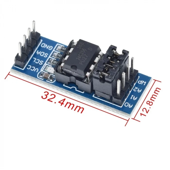 AT24C256 I2C IIC Arayüzü EEPROM Hafıza Modülü