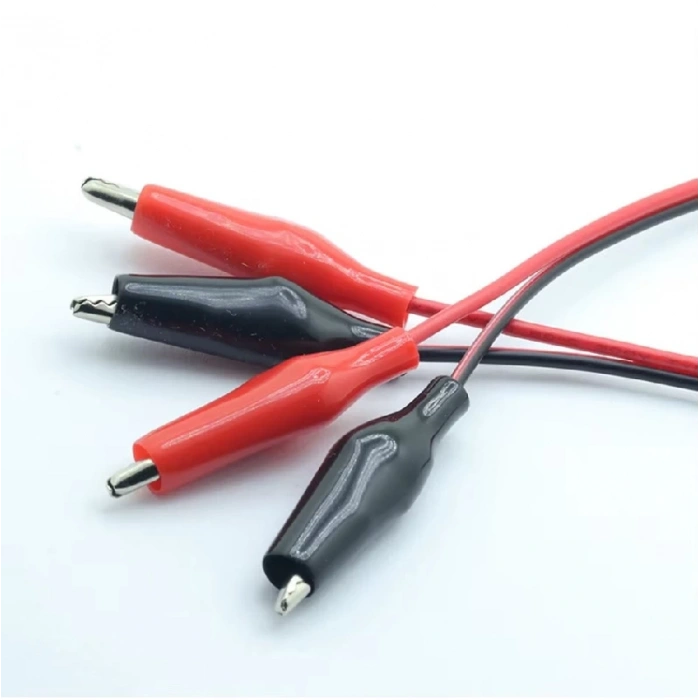 Bağlantı Kablosu (Krokodil+Krokodil) 100cm, Çift/Paket