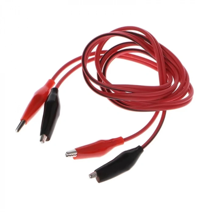 Bağlantı Kablosu (Krokodil+Krokodil) 100cm, Çift/Paket