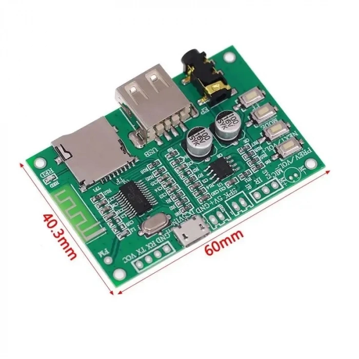 Bluetooth 5.0 Amplifikatör Modül KT-1025 BT-201