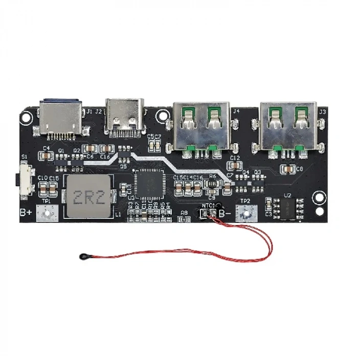 Çift Usb 5V 22.5W Ledli Micro Type-C Powerbank Modülü