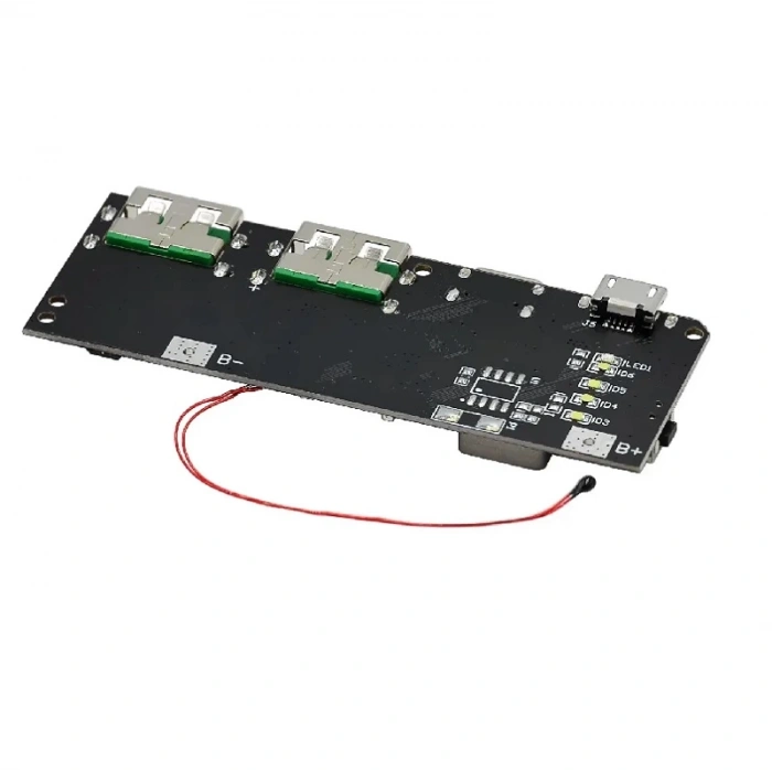 Çift Usb 5V 22.5W Ledli Micro Type-C Powerbank Modülü