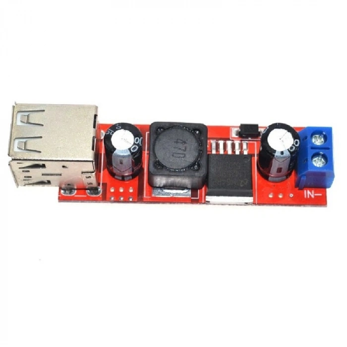 Çift USB Çıkışlı 9V / 12V / 24V / 36V - 5V Dönüştürücü DC 3A