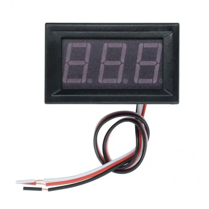 Dc 0-100V Digital Mavi Voltmetre 0.56 İnch 3 Telli Panel Tip