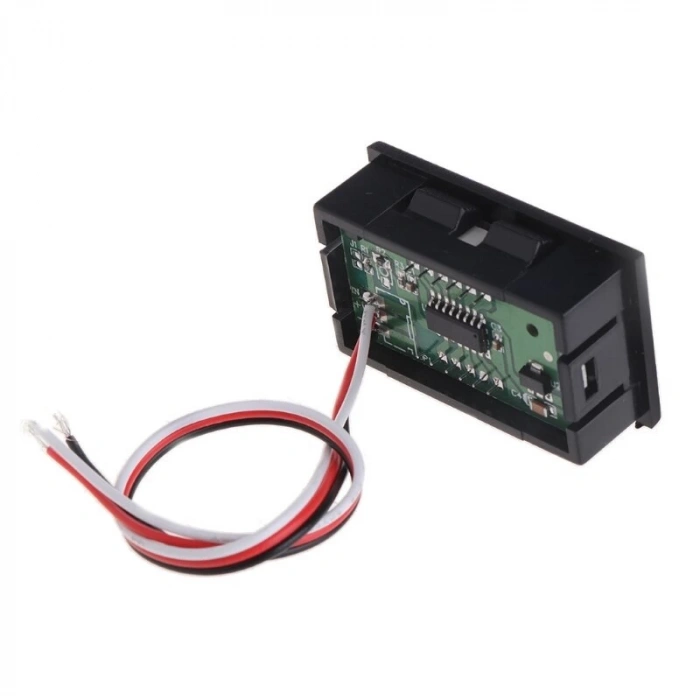 Dc 0-30V Digital Mavi Voltmetre 0.56 İnch 3 Telli Panel Tip