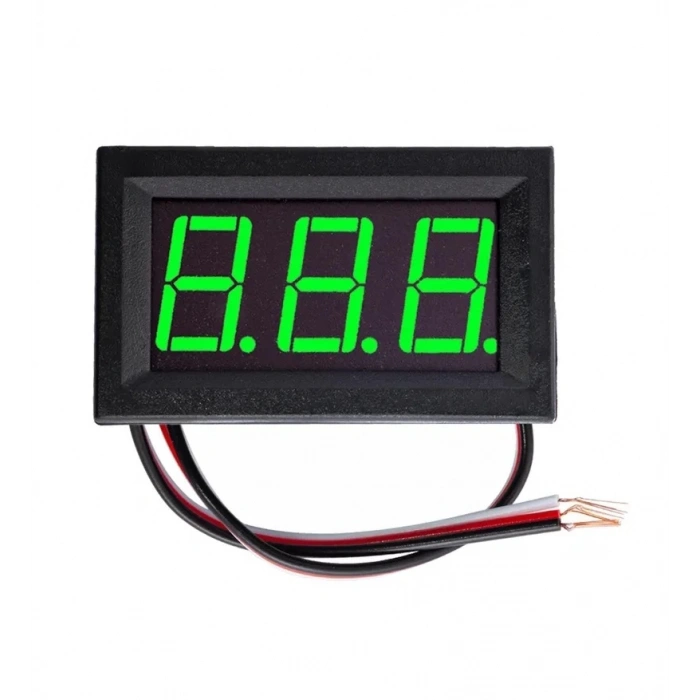 Digital Voltmetre 0.56 İnc Dc 0-30V Yeşil 3 Telli Panel Tip