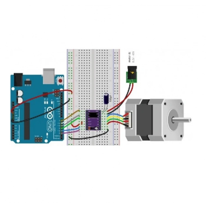 DRV8825 Step Motor Sürücü Modül Soğutucu 32 Adım 1.5A 3D Yazıcı Robot Cnc