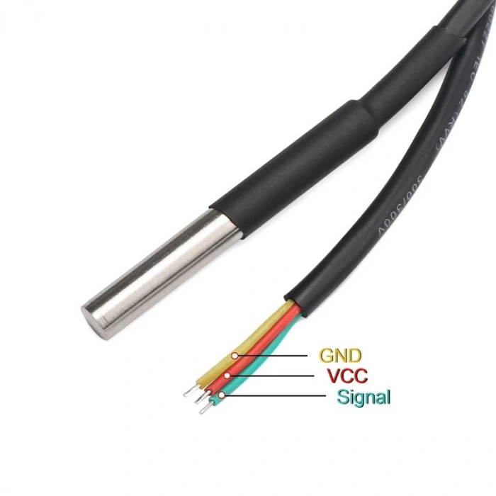 DS18B20 5 Metre Kablolu Dijital Sıcaklık Sensörü