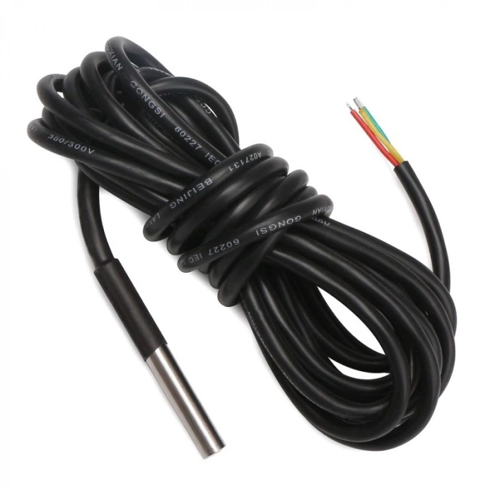 DS18B20 5 Metre Kablolu Dijital Sıcaklık Sensörü