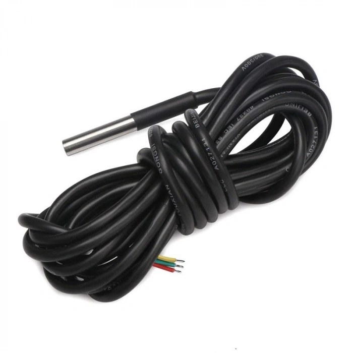 DS18B20 5 Metre Kablolu Dijital Sıcaklık Sensörü