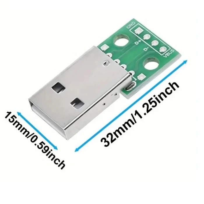 Erkek Usb Dip Çevirici Pcb