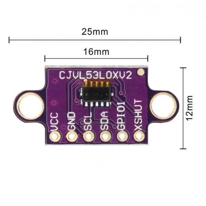GY-VL53L0XV2 Lazer Mesafe Ölçme Sensörü 940nm