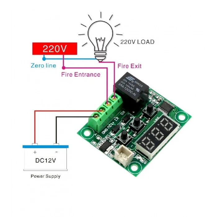 W1209 Sıcaklık Kontrollü Termostat