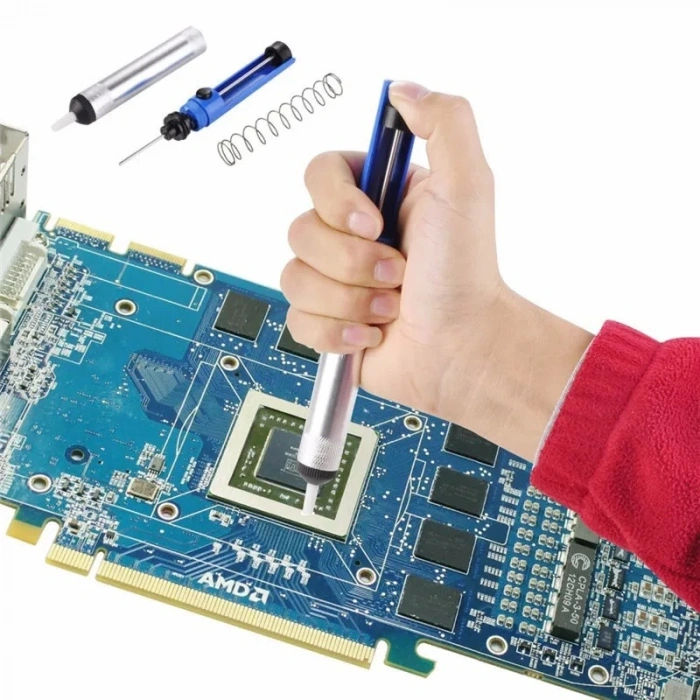 Lehim Sökme Pompası Metal Gövdeli