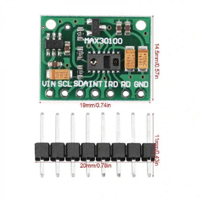 MAX30100 Nabız ve Kalp Atış Hızı Sensör Modülü