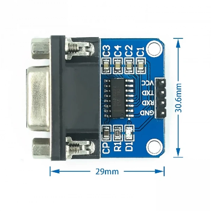 Max3232 Db9 Rs232 Ttl Uart Çevirici Modül Seri Port Arduino 3.3V