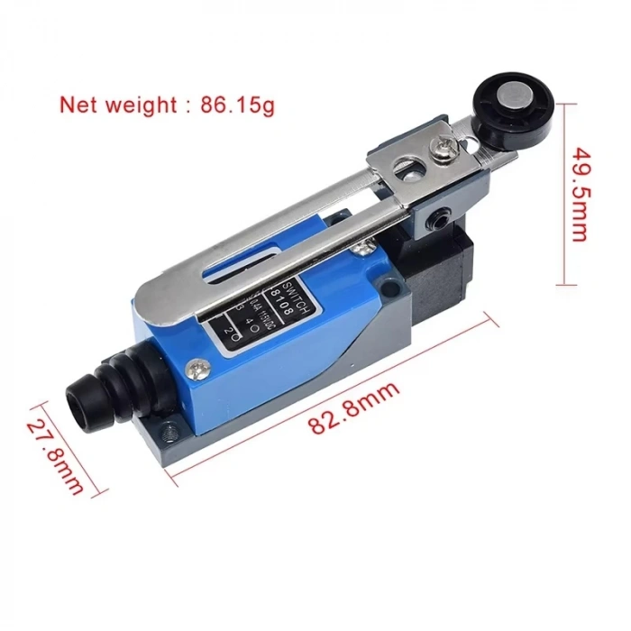 ME-8108 Kol Ayarlı Metal Limit Switch - 5A/250VAC
