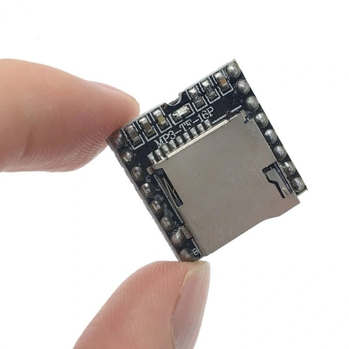 Mp3-tf-16p Mini Mp3 Player Modülü Wav Ses Çalma Oynatıcı Micro Sd