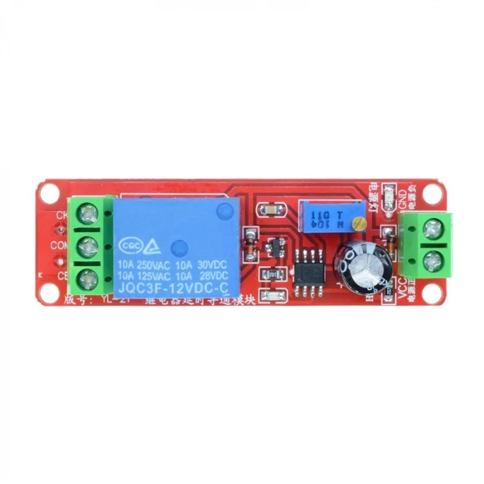 NE555 Zaman Ayarlı Röle Modülü 12V