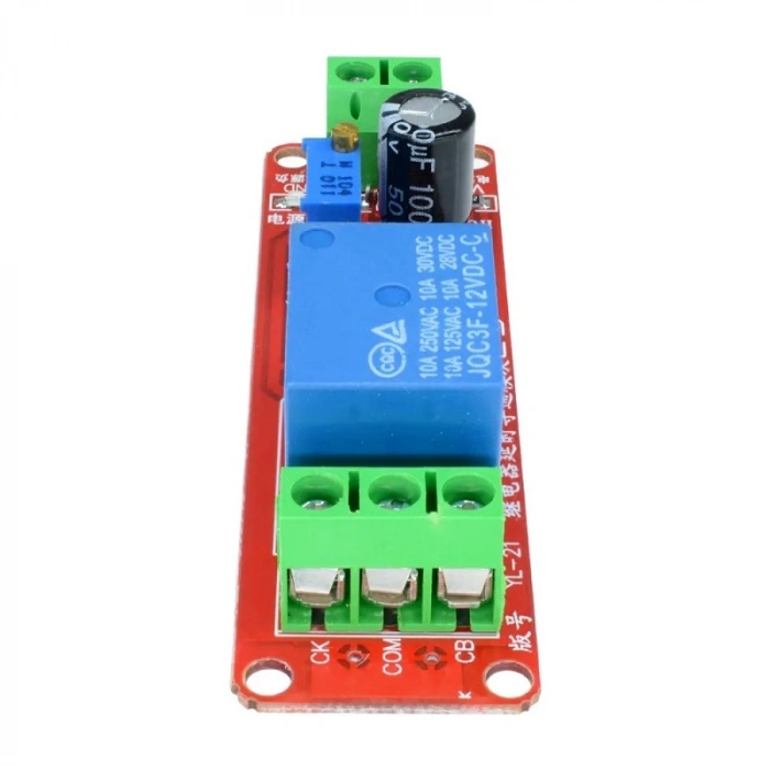 NE555 Zaman Ayarlı Röle Modülü 12V