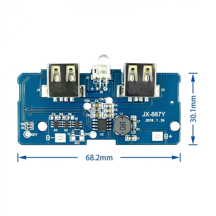 Powerbank Şarj Devresi - 5v 2a Charger Modül