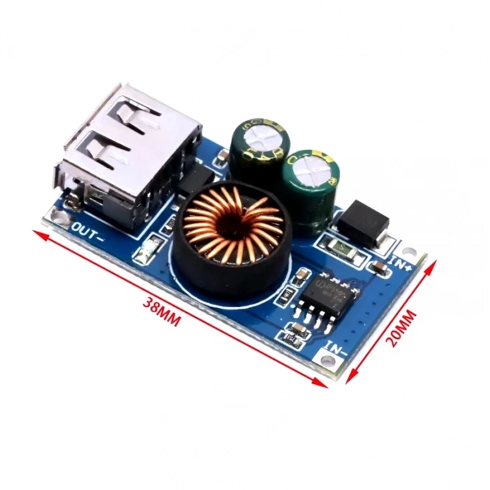 QC Mini USB Hızlı Şarj Devresi - 6-32V