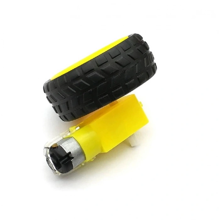 Robot Tekerleği ve DC Motor Seti ,Motor ve Tekerlek Seti