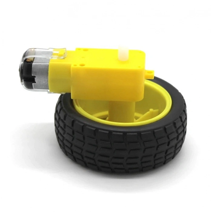 Robot Tekerleği ve DC Motor Seti ,Motor ve Tekerlek Seti