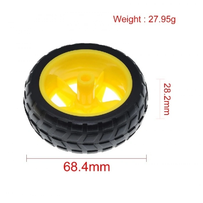 Robot Tekerleği ve DC Motor Seti ,Motor ve Tekerlek Seti