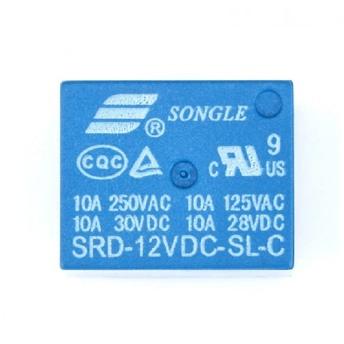 Songle 250V 10A SRD-12VDC-SL-C 12V DC Röle 5 Pin Pcb Montaj Tip