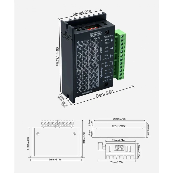 Tb6600 4a Step Motor Sürücü Ve Kontrol Kartı