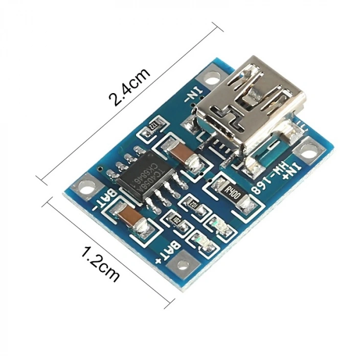 TP4056 Pil Şarj Modülü Mini USB Arduino Raspberry PIC
