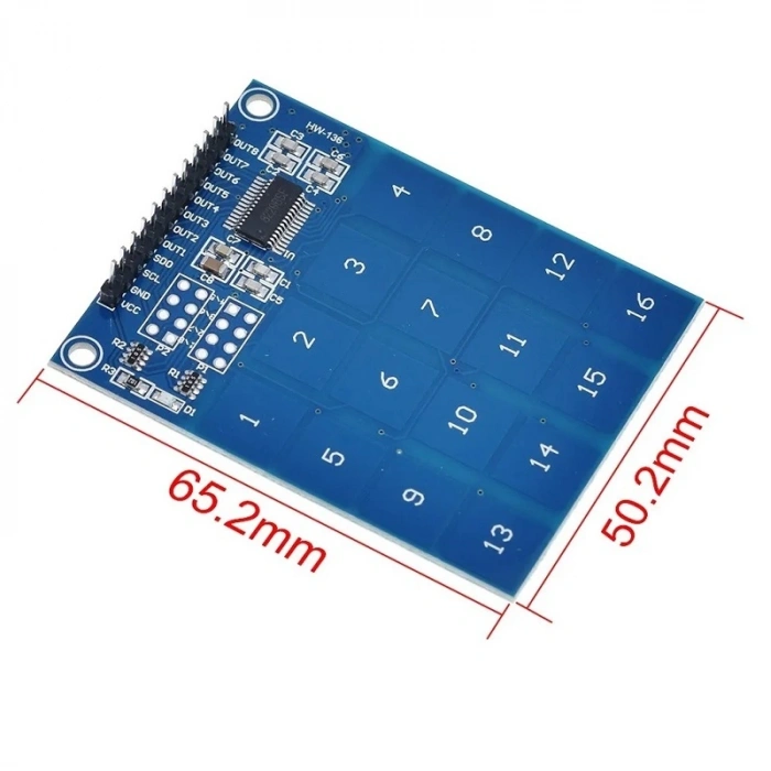 TTP229 16 Kanal Dijital Dokunmatik Sensör Modülü