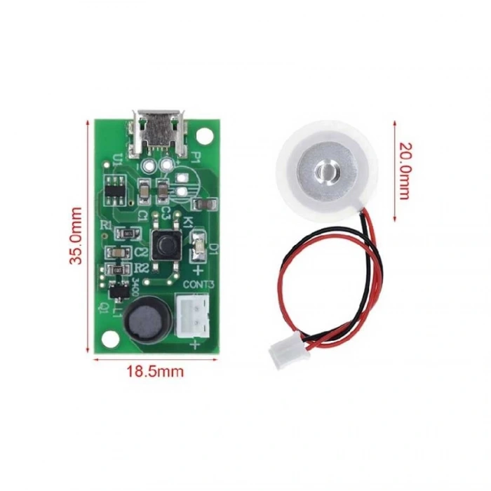 Ultrasonik Sis Yapıcı Nem Modülü