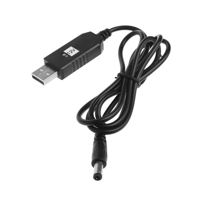 USB-Barrel Jack Voltaj Yükseltici (Giriş 5V, Çıkış 12V)