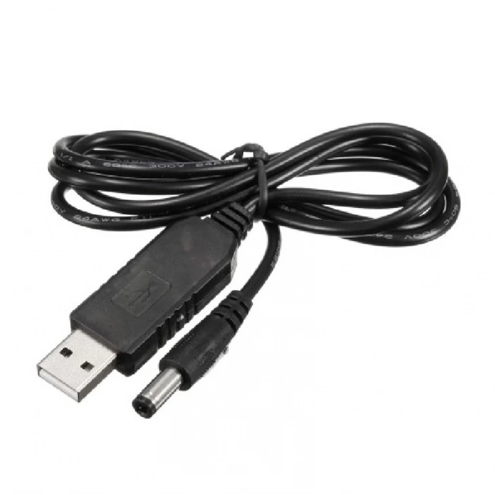 USB-Barrel Jack Voltaj Yükseltici (Giriş 5V, Çıkış 12V)