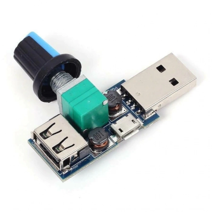USB Fan Hız Kontrol Modülü - DC 5V-12V 5W
