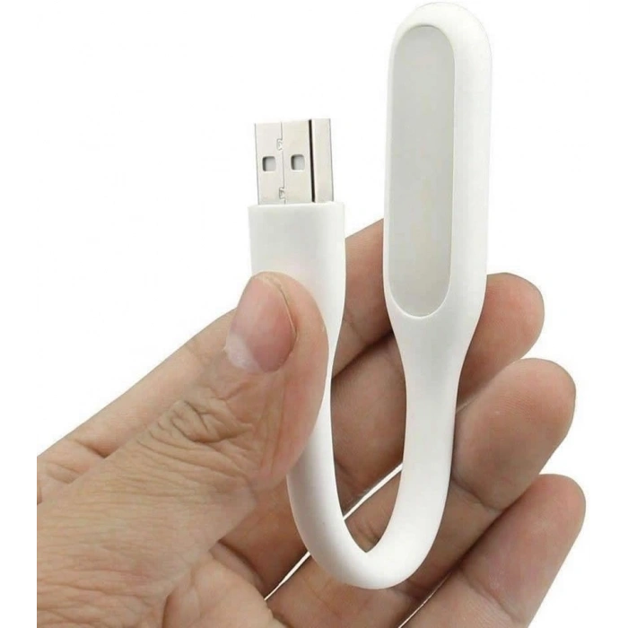 Usb Led Lamba Beyaz Renk Işık Portatif Taşınabilir Gece Lambası Masa Aydınlatma Kamp Pc